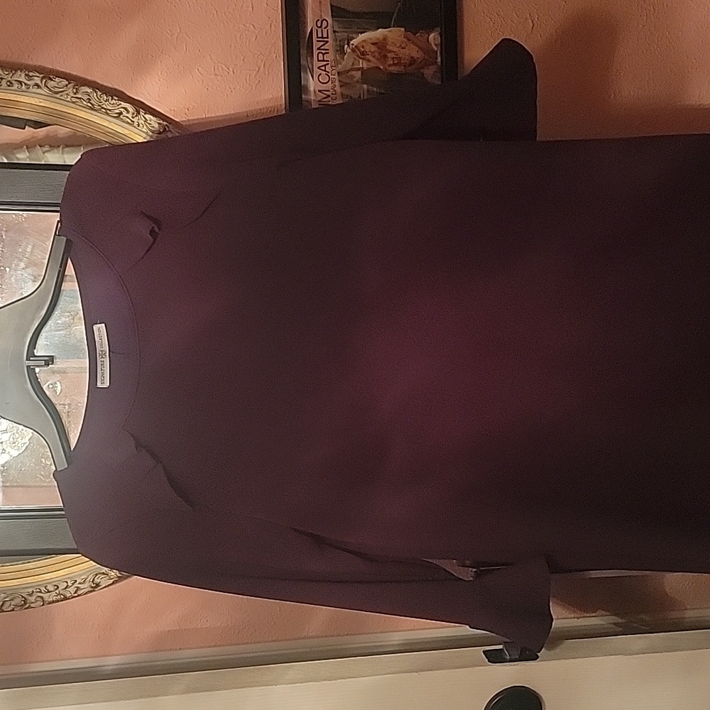 Burgundy dress